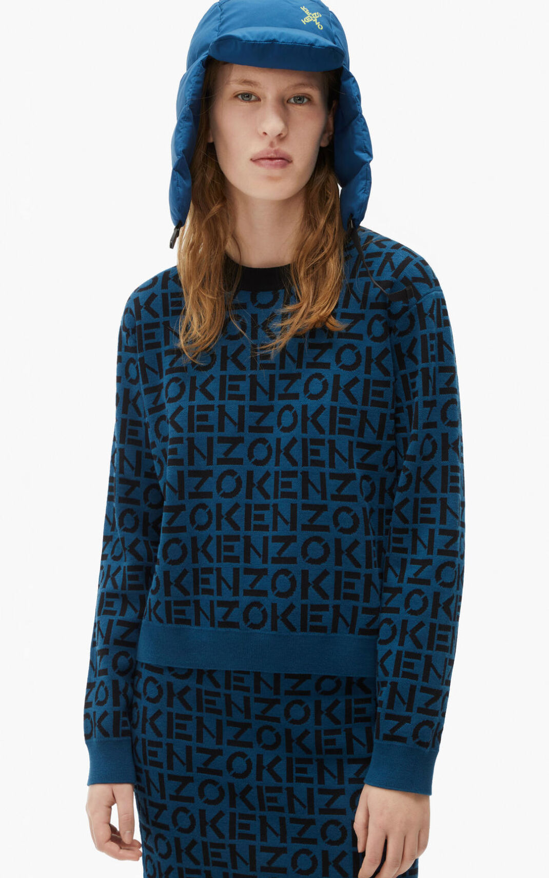 Kenzo Sport monogram Ženska Pulover Temno Modra SI-8764534